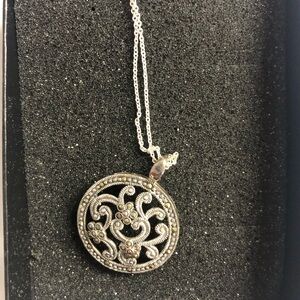 Intricate Silver Pendant Necklace